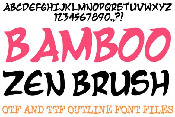 Bamboo Zen Brush: A Dynamic Display Typeface for Modern Branding