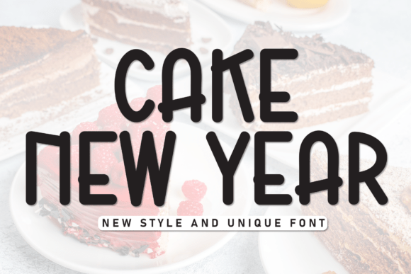 Cake New Year: A Premium Display Font for Modern Web Design