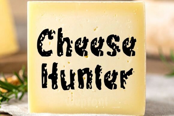 Cheese Hunter: The Perfect Display Font for Handmade Product Labels