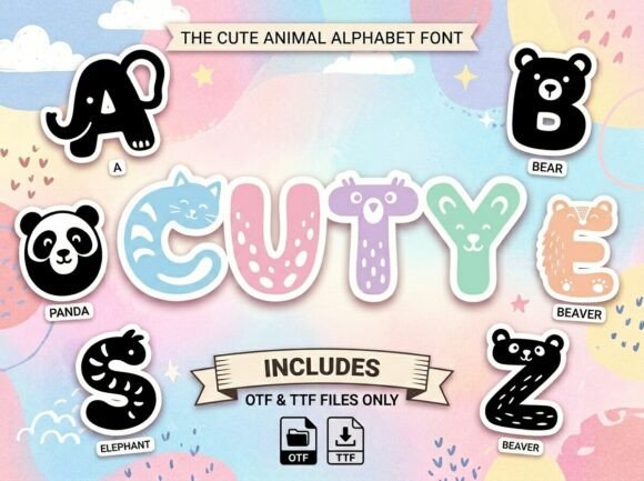 Cuty: The Whimsical Display Typeface for Unique Branding