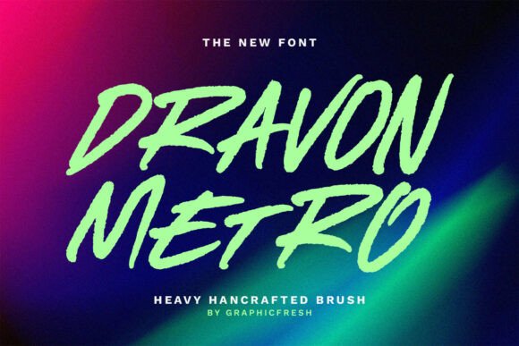 Dravon Metro: A Heavy Brush Font for Bold Brand Identity