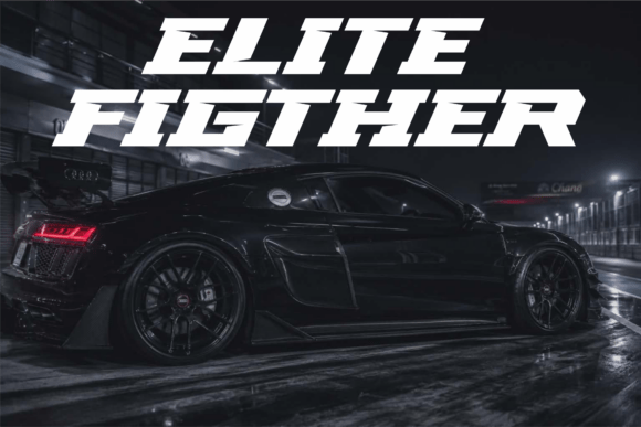 Elite Fighter Typeface: A Bold Display Font for High-Impact Web Design