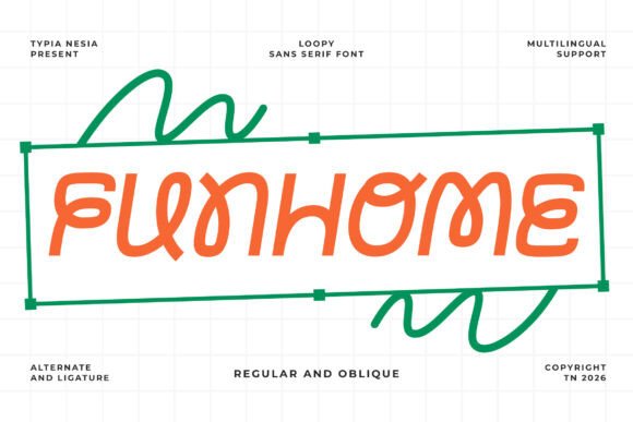 Funhome: A Creative Display Typeface for Modern Editorial Design