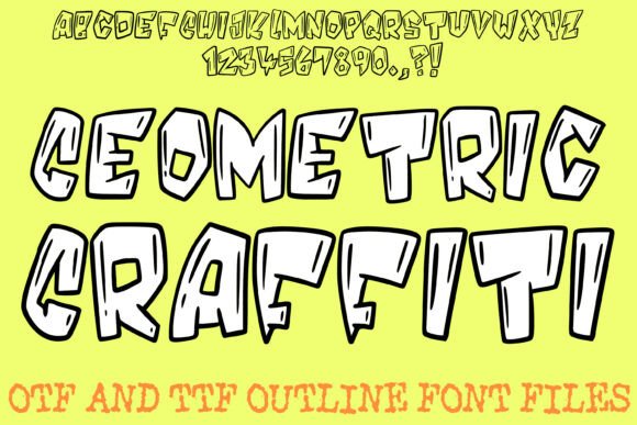 Geometric Graffiti: A Bold Typeface for Editorial Design