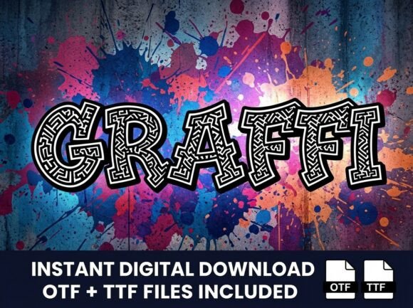 Graffi: The Maze-Pattern Display Typeface That Pounds Style Into Web Design
