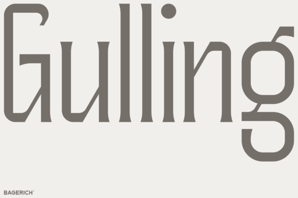 Gulling: A Display Font That Bridges Sci-Fi and Nobility