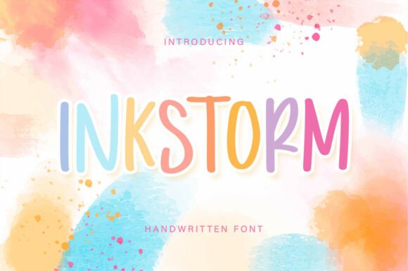 Inkstorm: A Handwritten Font with Watercolor Soul