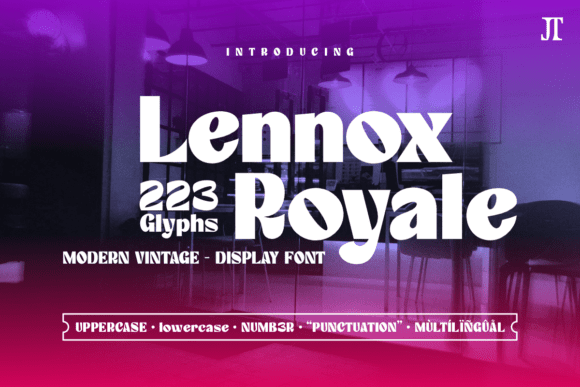 Lennox Royale: The Bold Display Font for Vintage Brand Identity