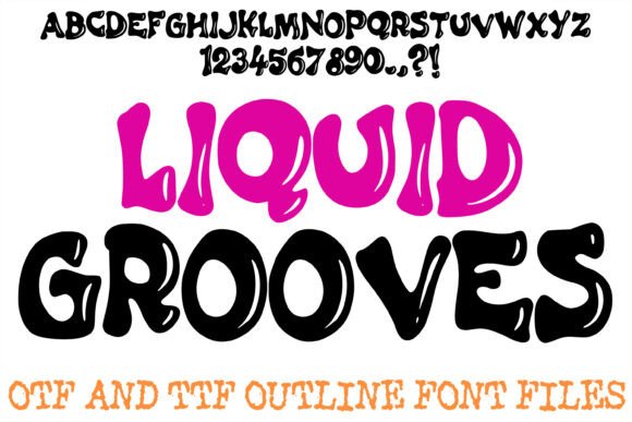 Liquid Grooves: The Retro Display Typeface for Bold Branding