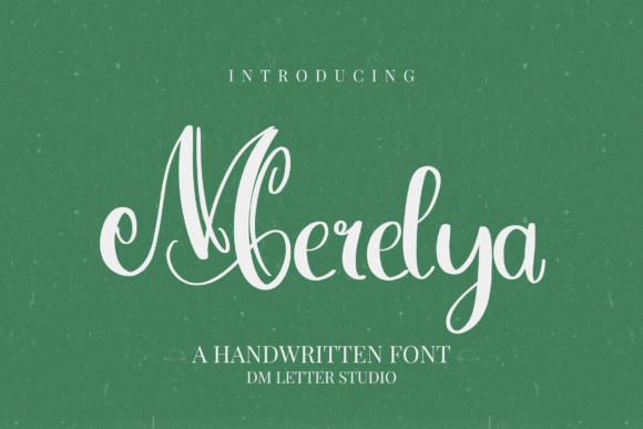 Merelya: A Handwriting Font for Elegant Editorial Design