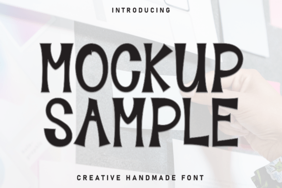 Mockup Sample: A Rhythmic Display Font for Modern Editorial Design