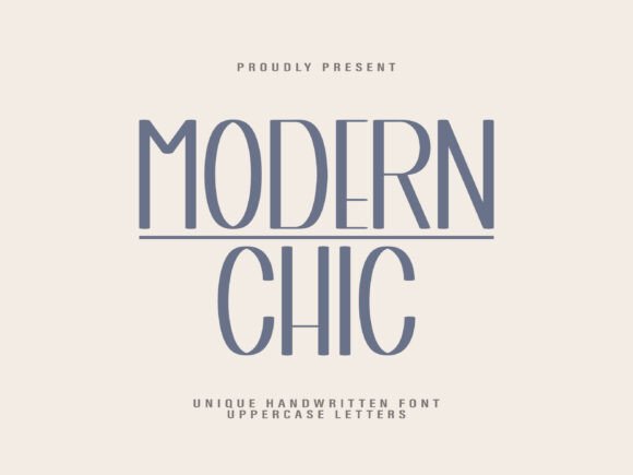 Modern Chic Font for Web Design