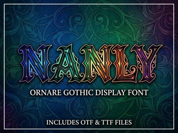 Nanly: A Structural Display Typeface for Bold Editorial Design