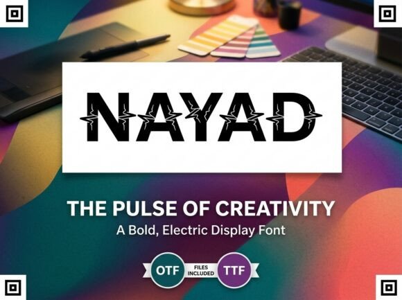Nayad: A Bold Display Font for Modern Web Design Projects