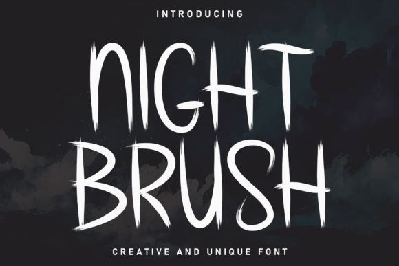Night Brush Font for Web Design