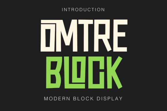 Omtre Block: A Serif Font with Modern Luxury for Branding Projects