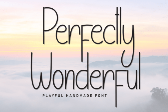 Perfectly Wonderful: The Sleek Display Font for Handmade Brands