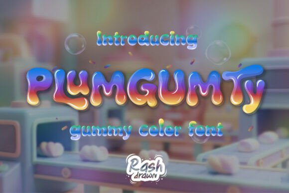 Plumgumty: The Glossy Color Font for Scroll-Stopping Campaigns