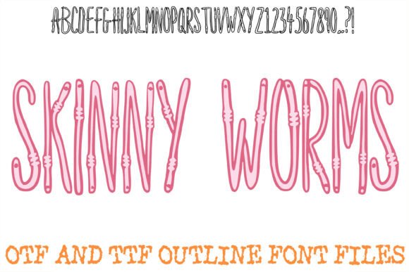 Skinny Worms: The Whimsical Display Typeface for Digital Branding