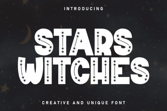 Stars Witches: A Display Font for Eye-Catching Campaigns