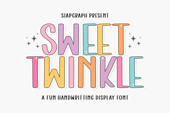 Sweet Twinkle: A Vibrant Display Typeface for Editorial Design