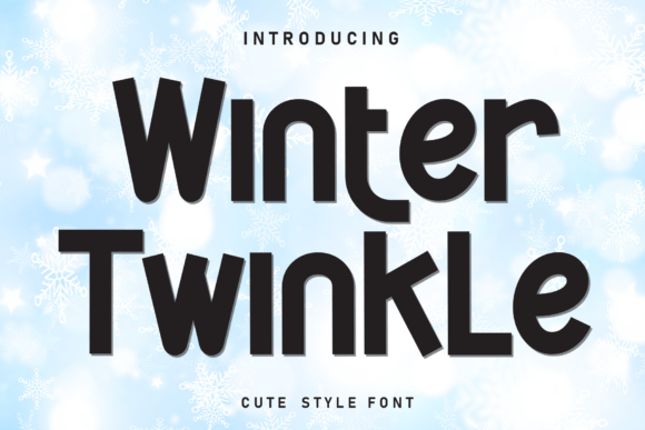 Winter Twinkle: The Perfect Display Font for Seasonal Craft Products